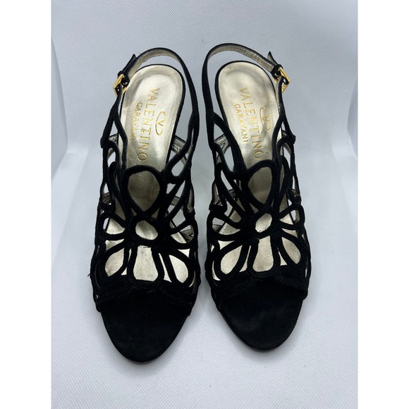 Valentino Suede Slingback Sandals - Picture 4 of 6